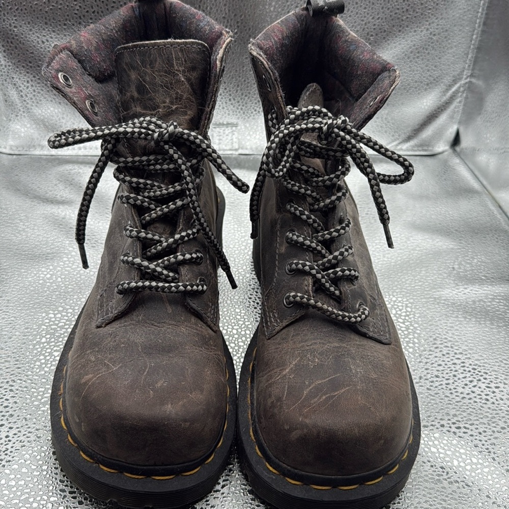 Brown doc martens